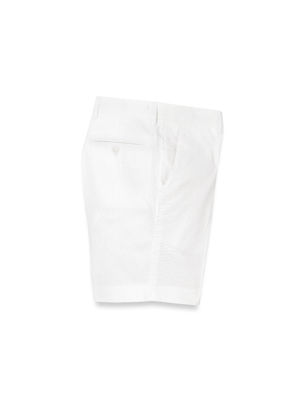 Product Image of Cotton Seersucker Shorts-White#model_flat front