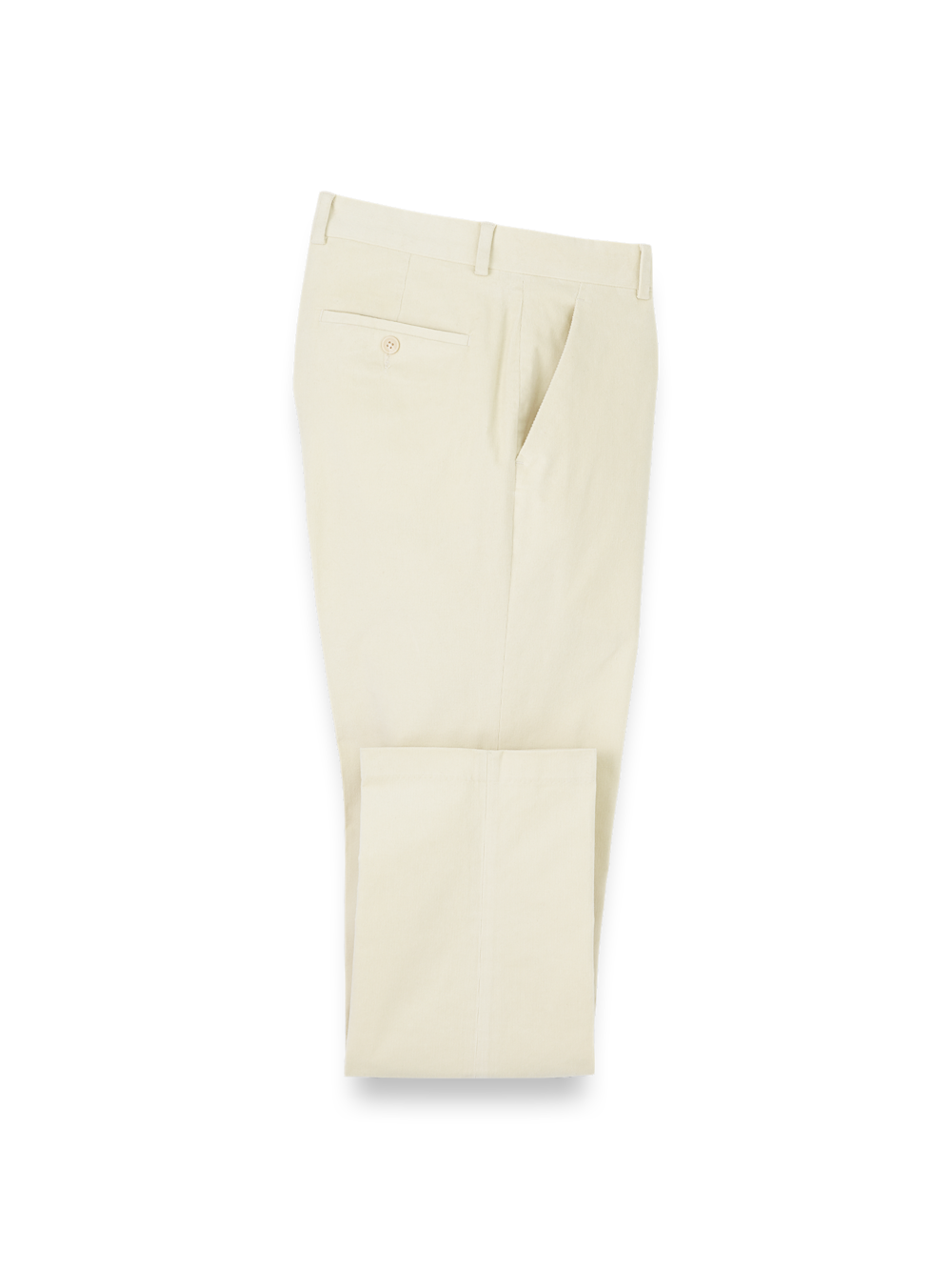 Product Image of Cotton Stretch Corduroy Pant-Winter White#model_flat front