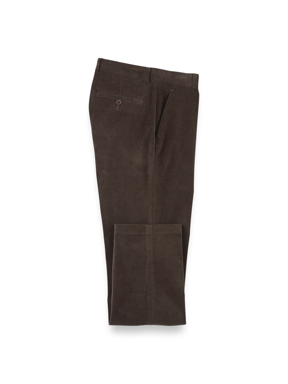 Product Image of Cotton Stretch Corduroy Pant-Dark Brown#model_flat front