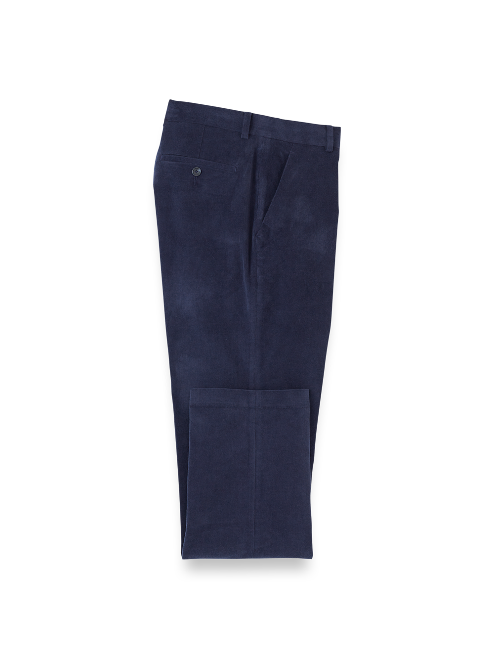 Product Image of Cotton Stretch Corduroy Pant-Blue#model_flat front