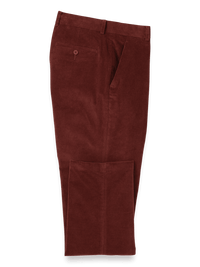 Cotton Stretch Corduroy Pants - Burgundy