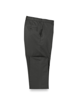 Non-Iron Cotton Stretch Twill Pant - Charcoal