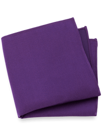 Solid Twill Silk Pocket Square - Violet