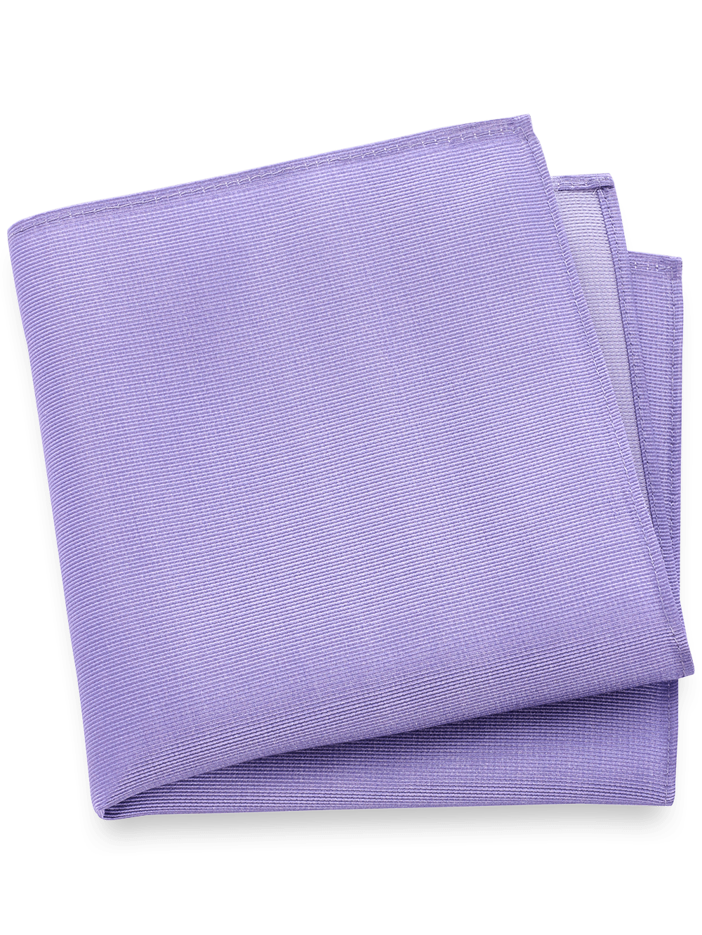 Product Image of Solid Twill Silk Pocket Square-Lavender