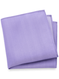 Solid Twill Silk Pocket Square - Lavender