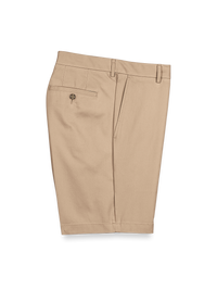Flat Front Lightweight Impeccable Shorts - Khaki