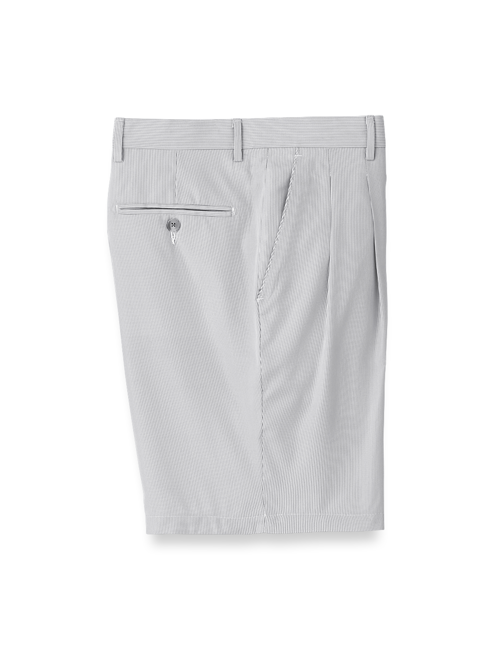 Product Image of Pincord Pleated Shorts-1#model_pleated front