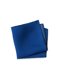 Solid Silk Pocket Square - Blue