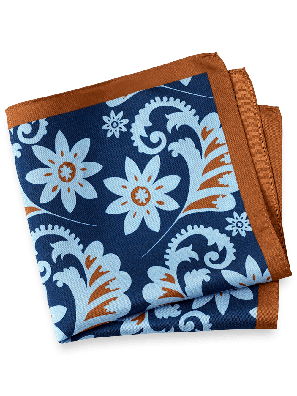 Product Image of Floral Silk Pocket Square-1