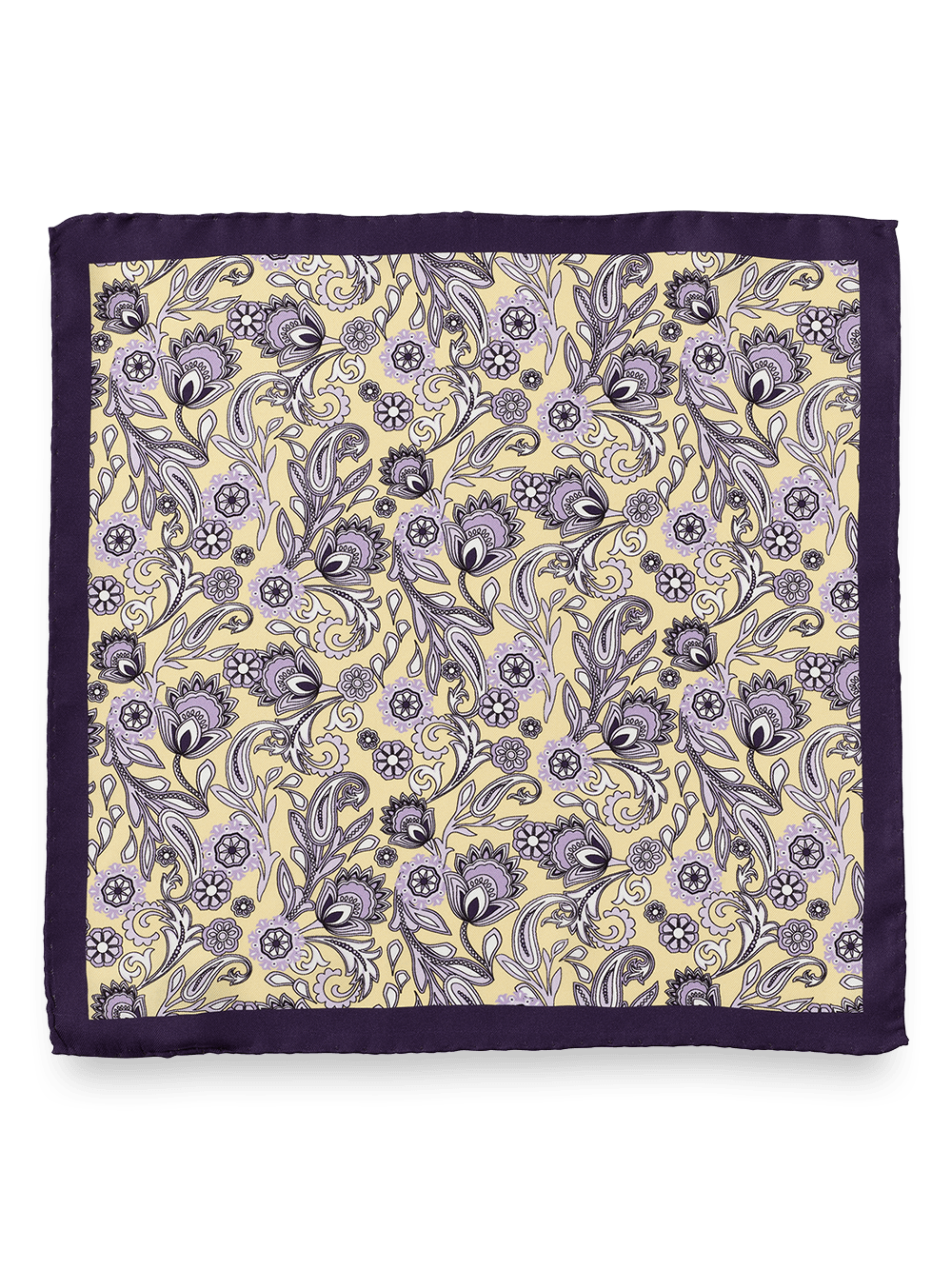 Alternate Image of Paisley Silk Pocket Square-1