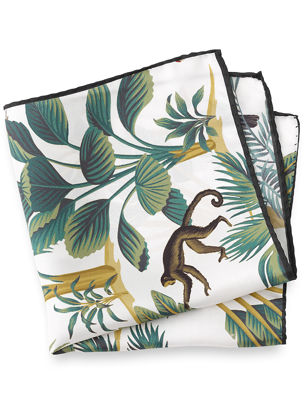 Product Image of Tropical Silk Pocket Square-Multi