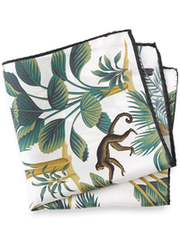 Tropical Silk Pocket Square - Multi