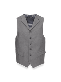 Classic Fit Essential Wool Suit Vest - Grey