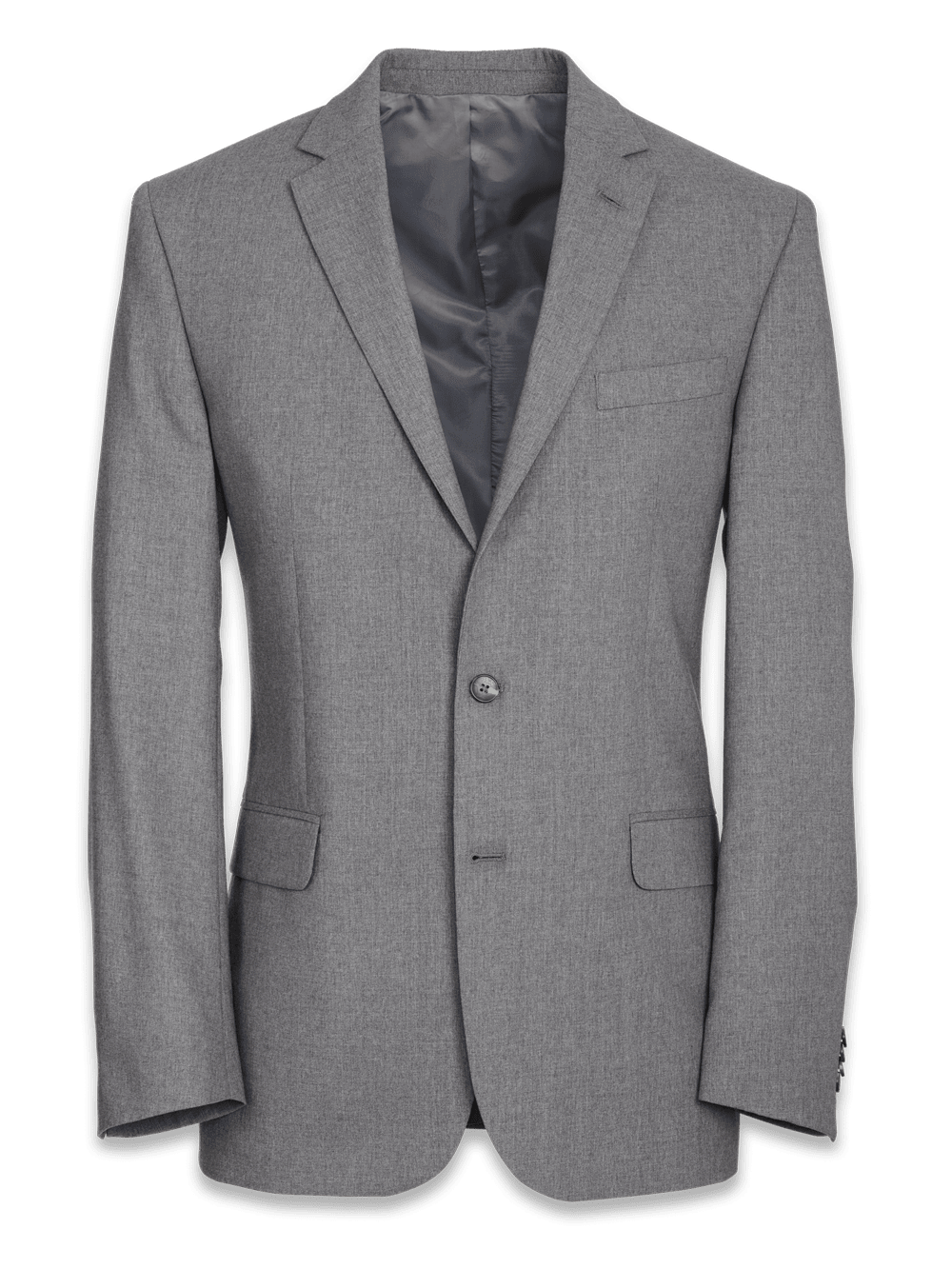 Product Image of Tailored Fit Wool Essential Wool Notch Lapel Suit Jacket-Grey