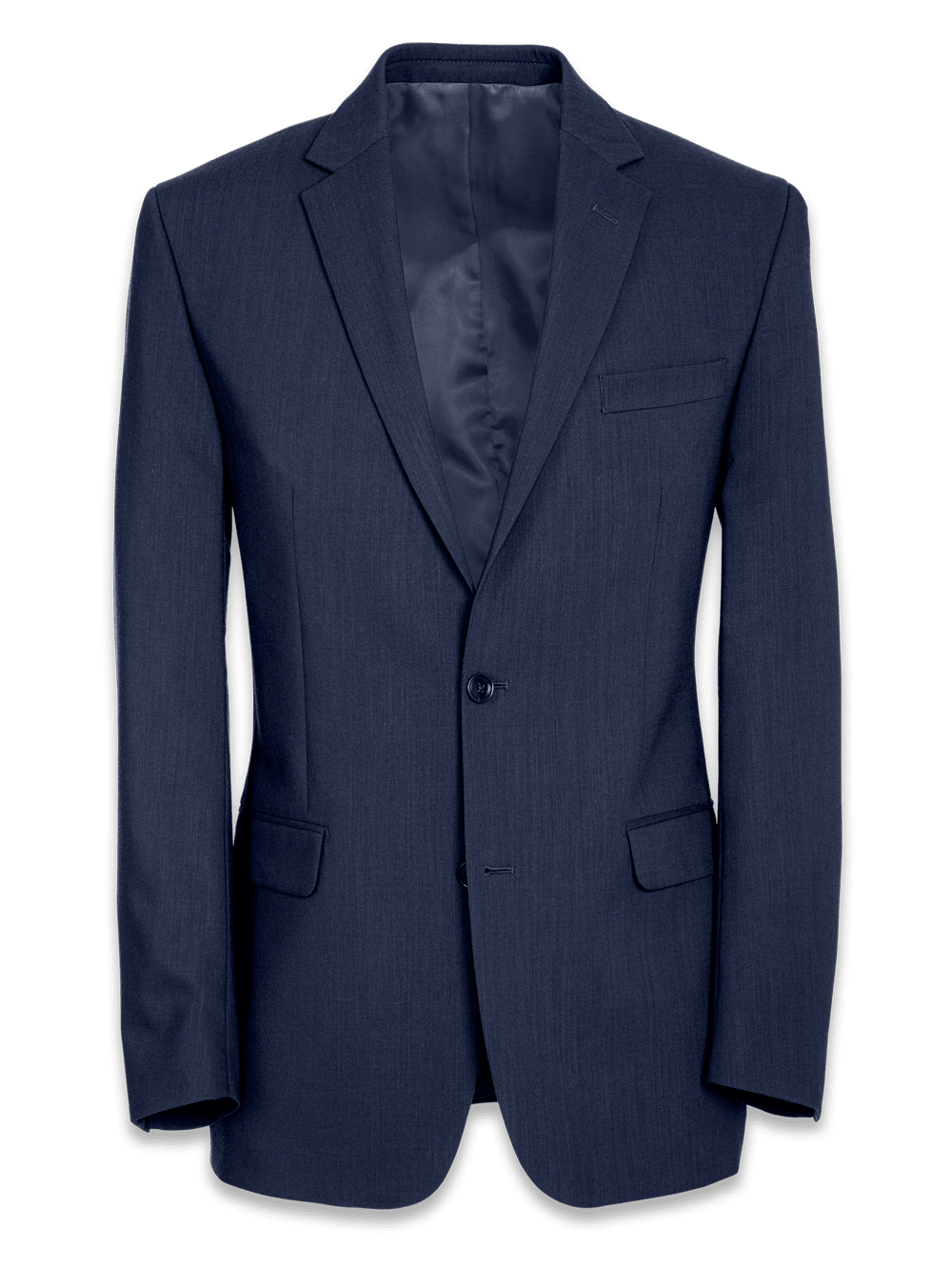 Product Image of Tailored Fit Wool Essential Wool Notch Lapel Suit Jacket-Navy