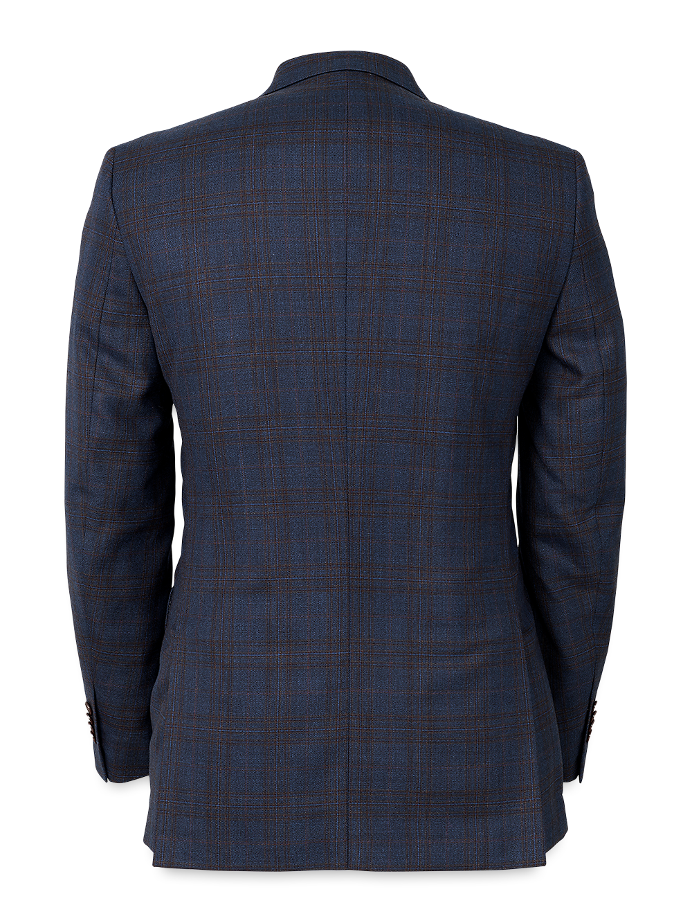 Alternate Image of Wool Plaid Single Breasted Notch Lapel Suit Jacket-3