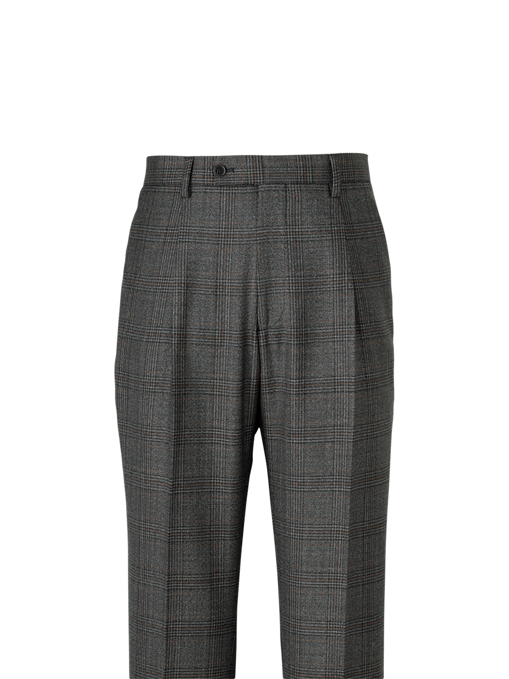 Alternate Image of Wool Plaid Single Pleat Suit Pants-1