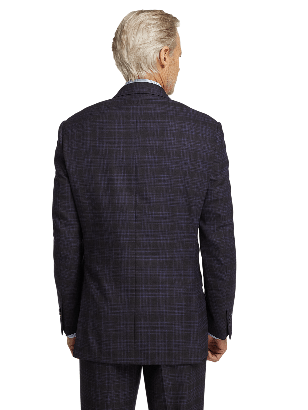 Alternate Image of Wool Stretch Plaid Single Breasted Suit Jacket-6