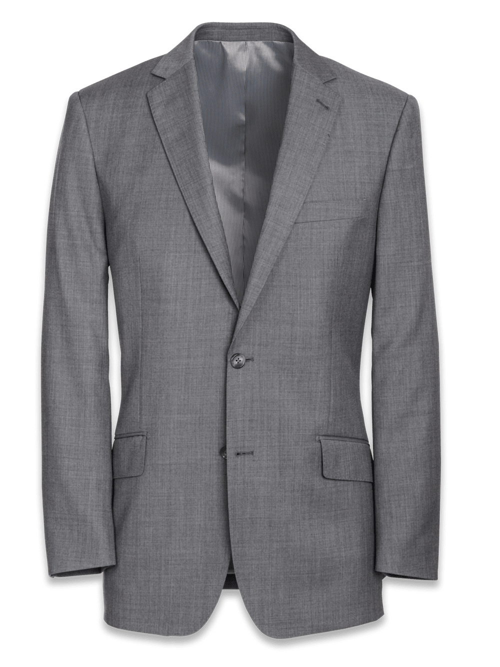 Product Image of Tailored Fit Sharkskin Notch Lapel Suit Jacket-Grey