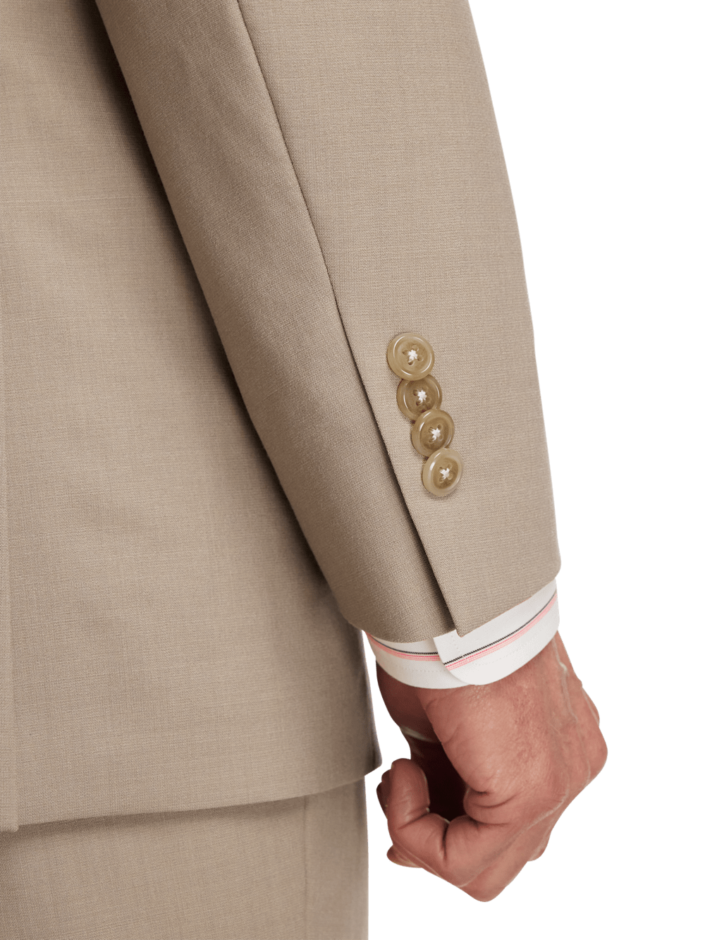 Alternate Image of Wool Stretch Bengaline Peak Lapel Suit Jacket-2