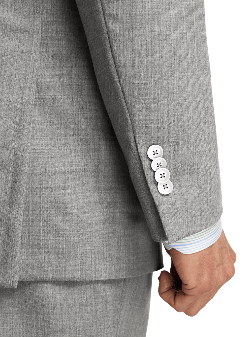 Alternate Image of Wool Stretch Bengaline Peak Lapel Suit Jacket-2
