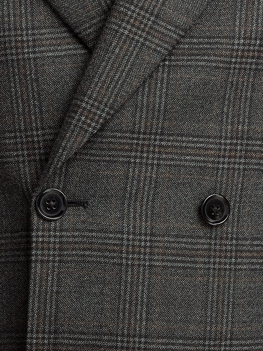Alternate Image of Wool Plaid Double Breasted Peak Lapel Suit Jacket-4