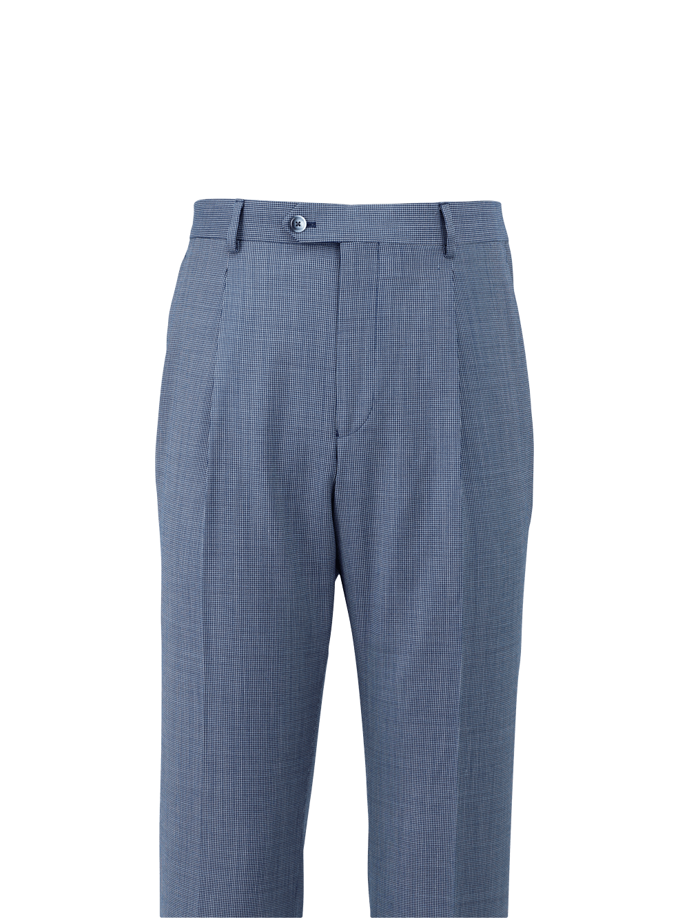 Alternate Image of Wool Micro Check Single Pleat Suit Pants-1