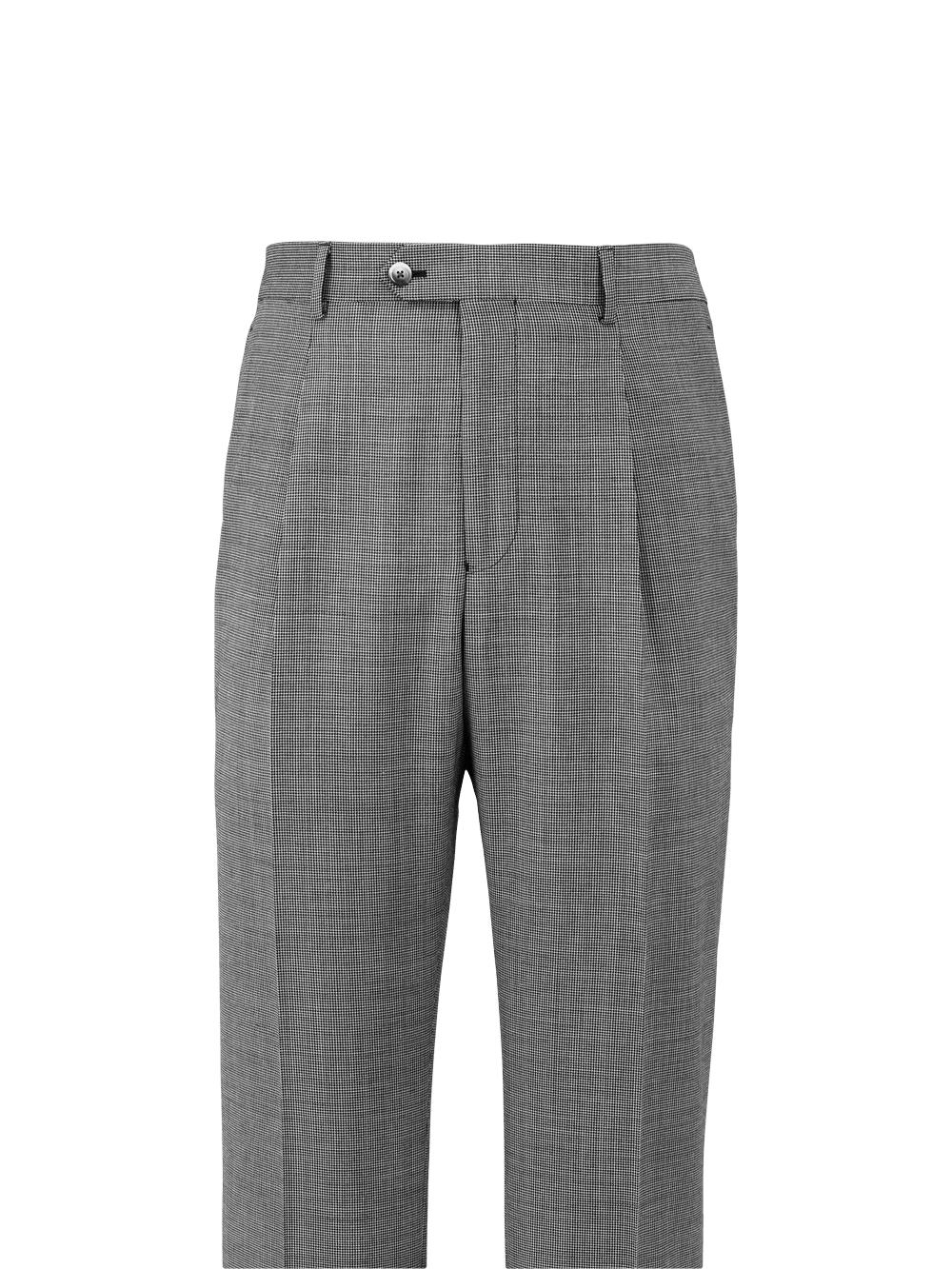 Alternate Image of Wool Micro Check Single Pleat Suit Pants-1