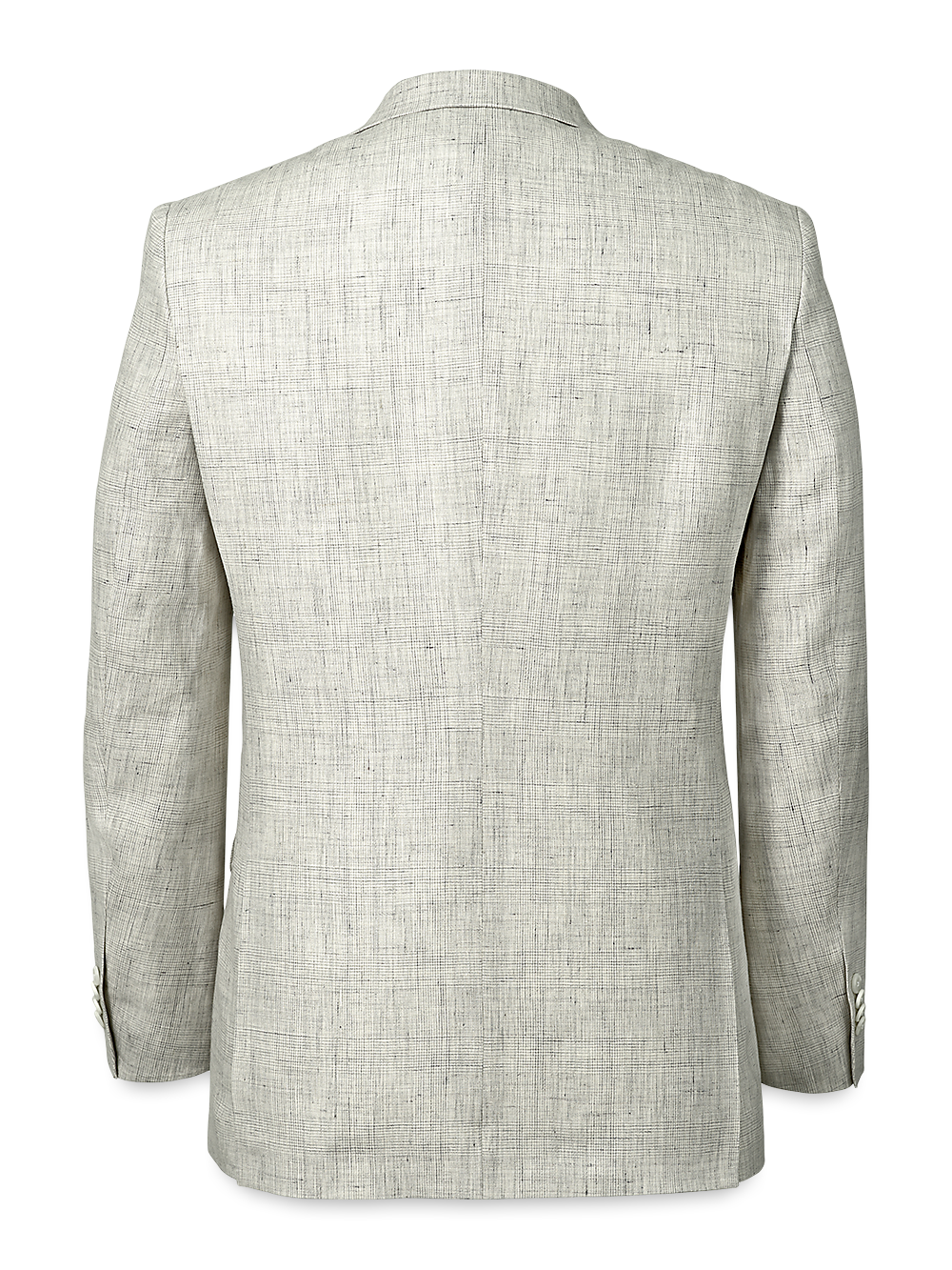 Alternate Image of Linen Plaid Single Breasted Peak Lapel Suit Jacket-4