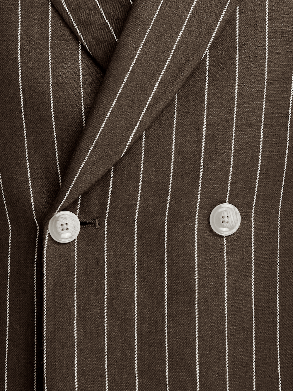 Alternate Image of Linen Pinstripe Double Breasted Peak Lapel Suit Jacket-4