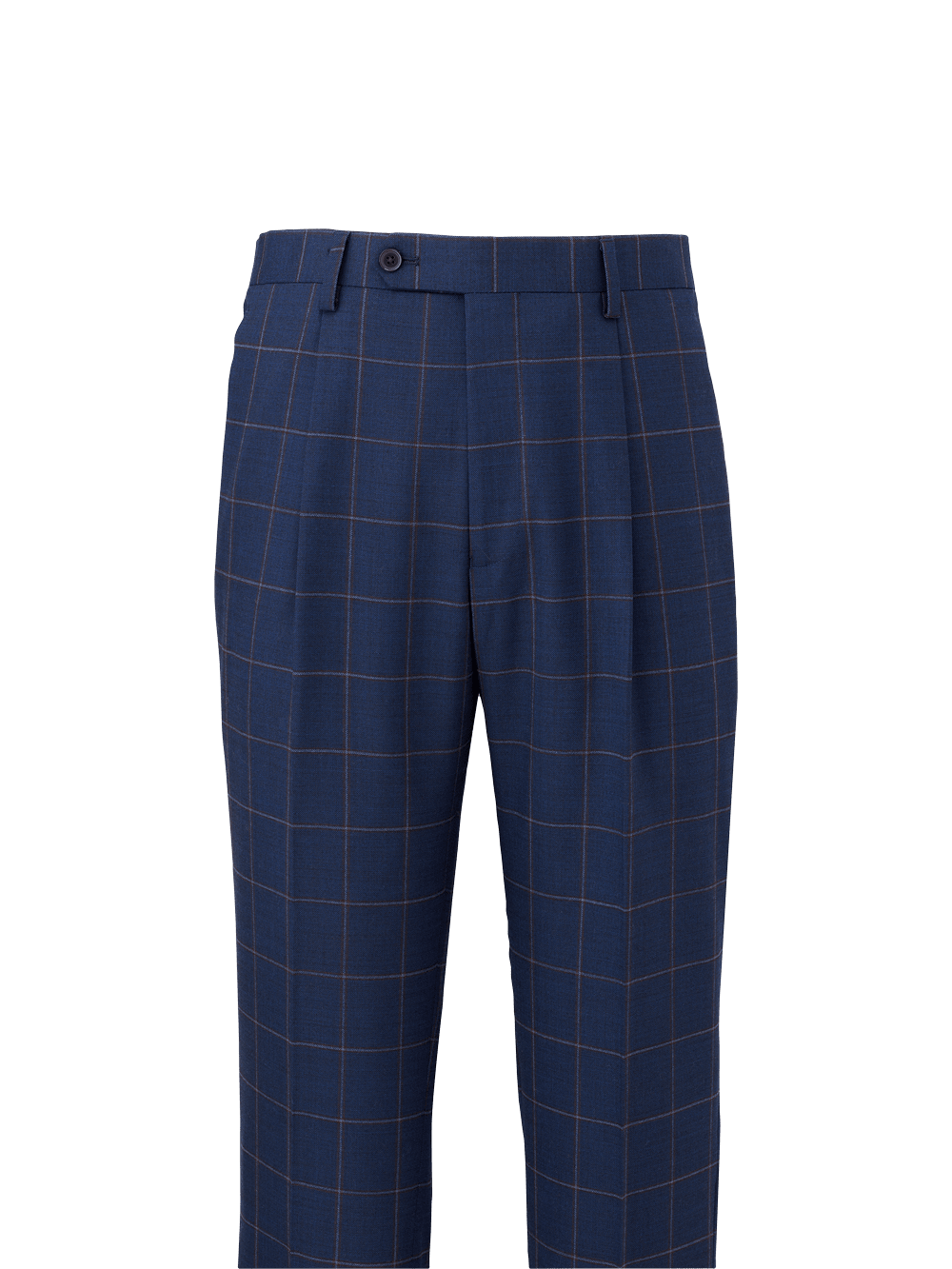 Alternate Image of Wool Stretch Windowpane Single Pleat Suit Pants-1