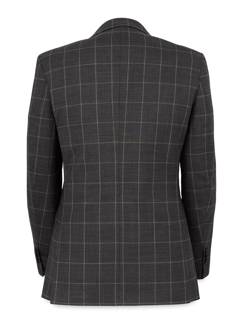 Alternate Image of Wool Stretch Windowpane Notch Lapel Suit Jacket-4