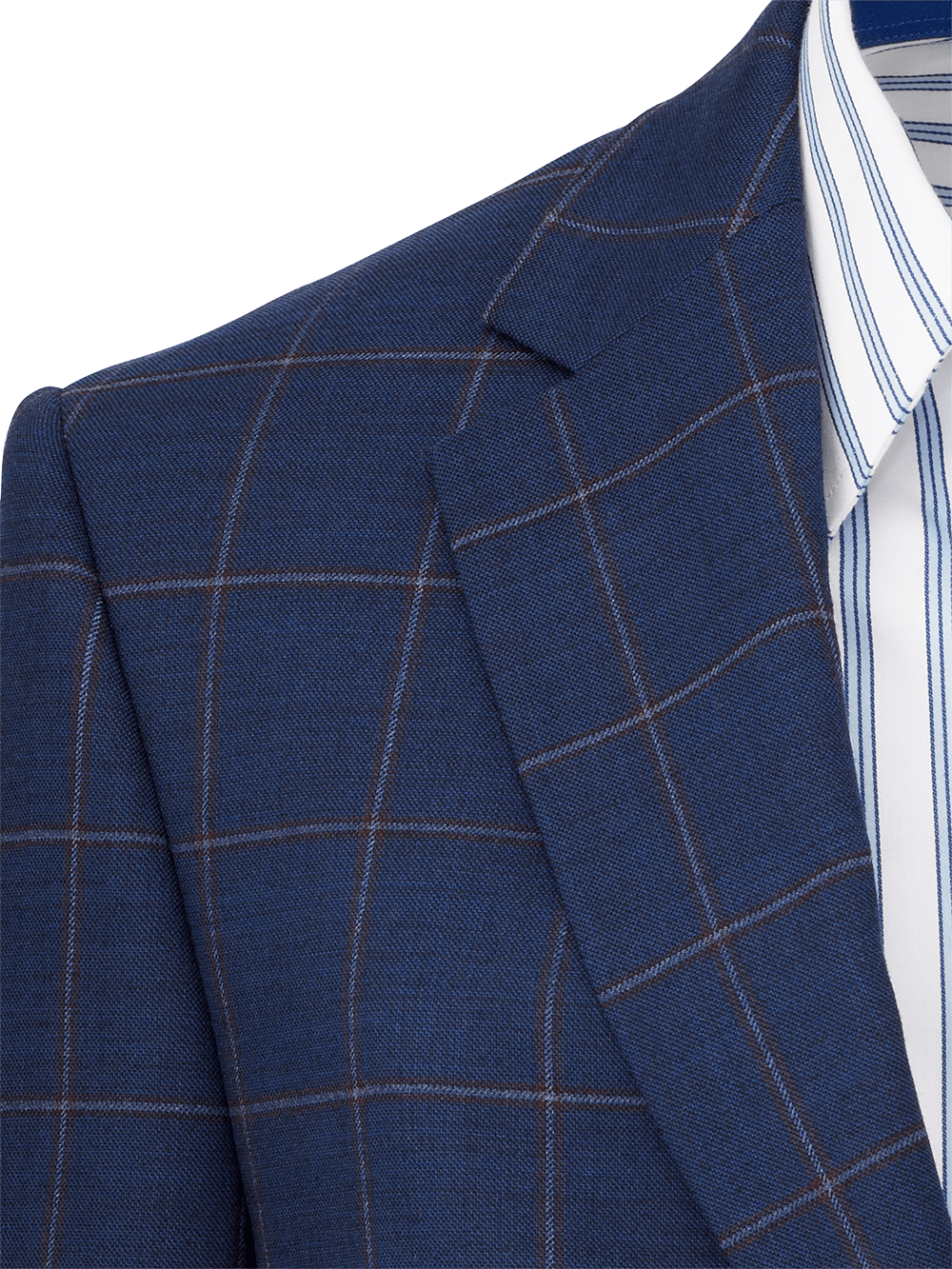 Alternate Image of Wool Stretch Windowpane Notch Lapel Suit Jacket-3