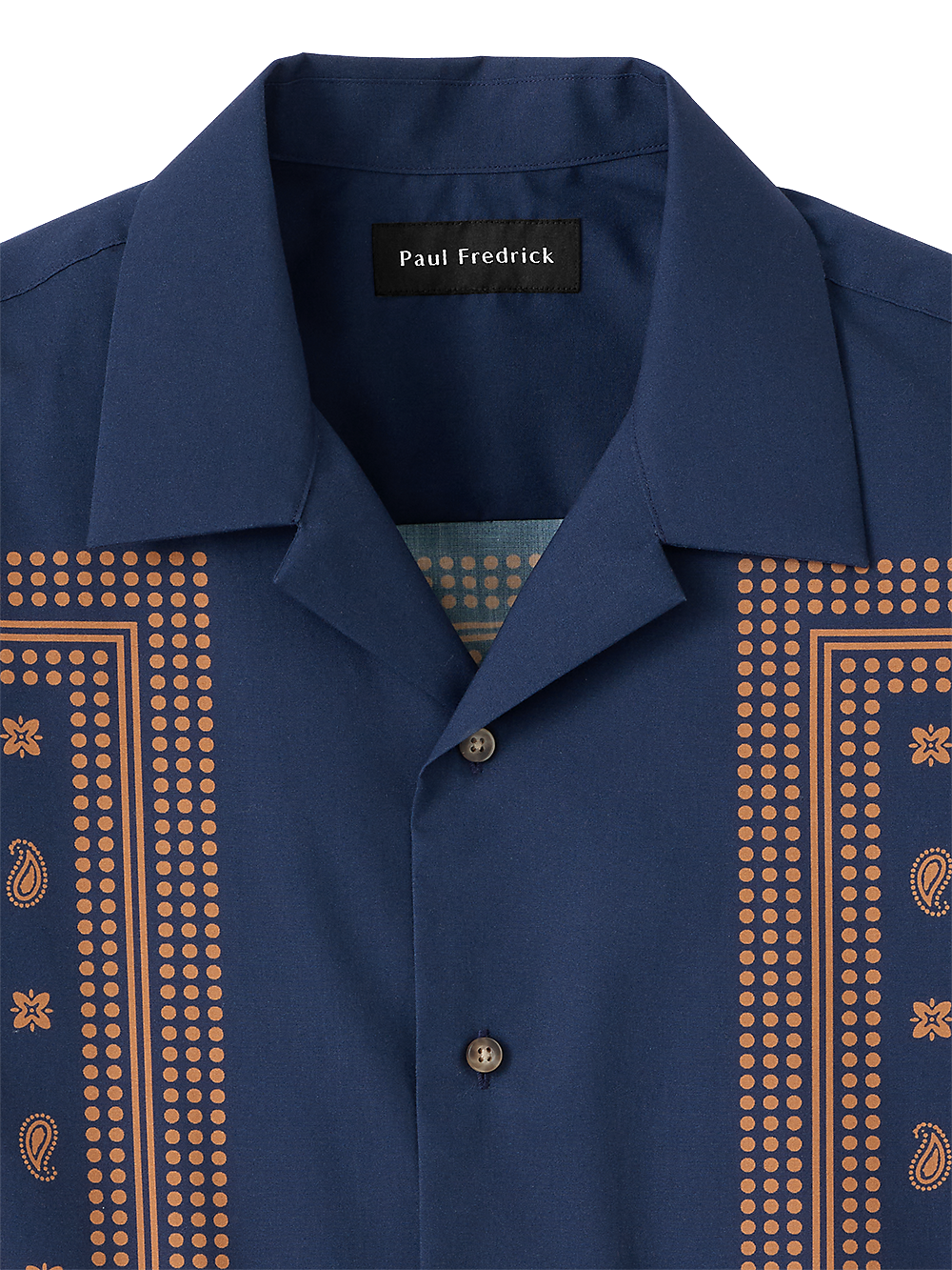 Alternate Image of Cotton Border Print Casual Shirt-2