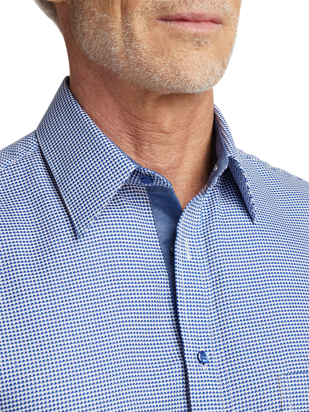 Alternate Image of Cotton Houndstooth Casual Shirt-2