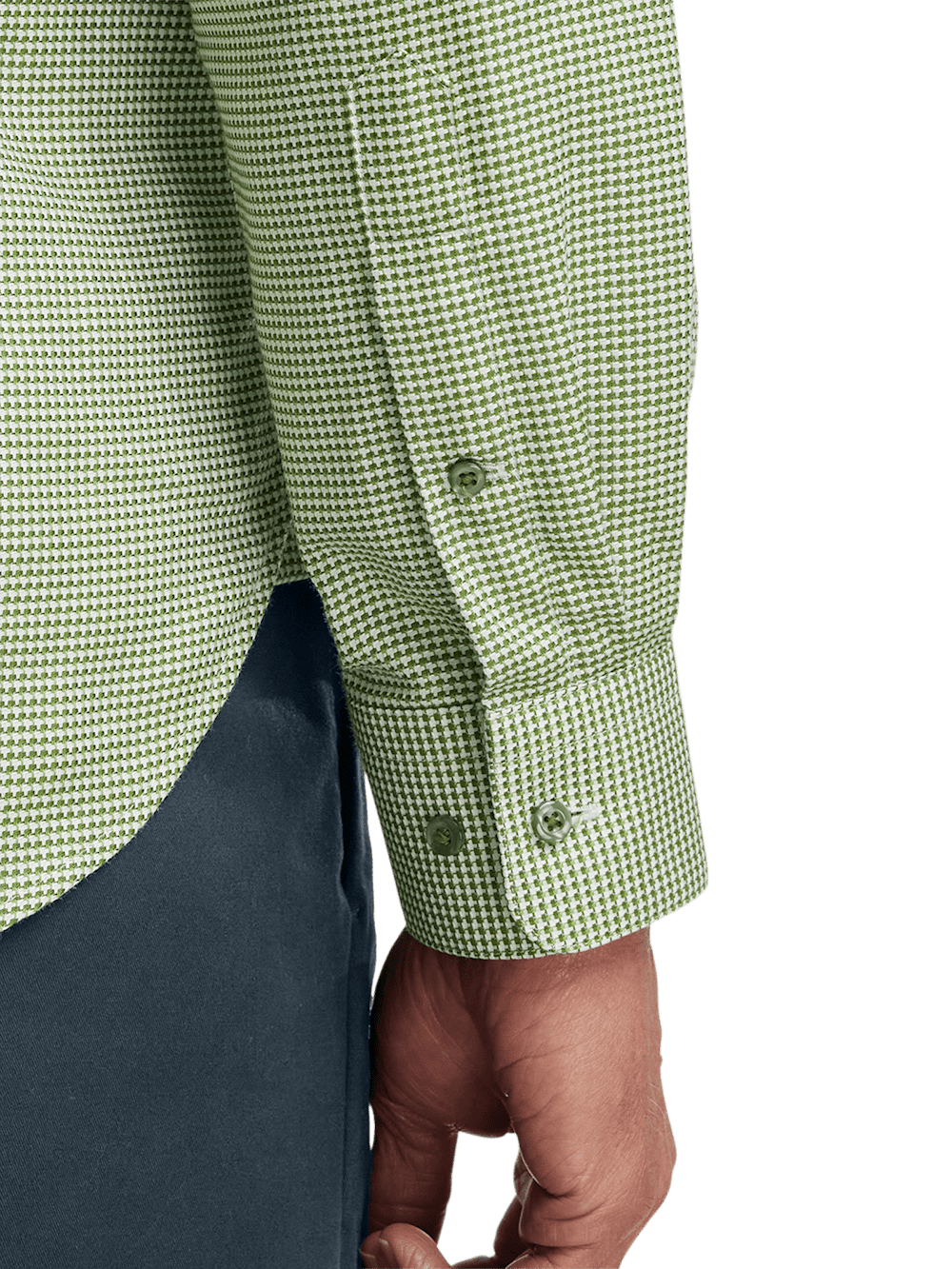 Alternate Image of Cotton Houndstooth Casual Shirt-3