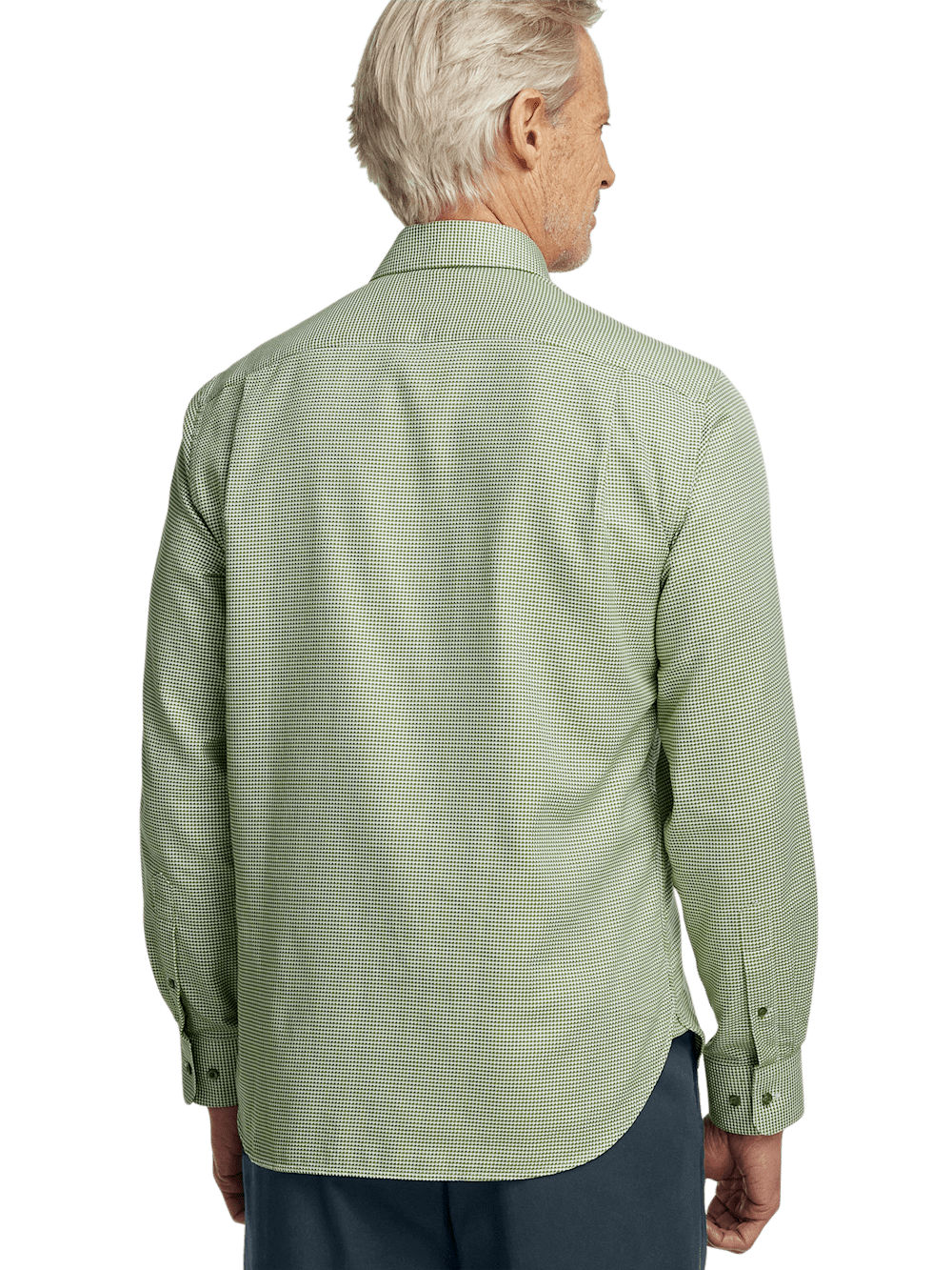 Alternate Image of Cotton Houndstooth Casual Shirt-4