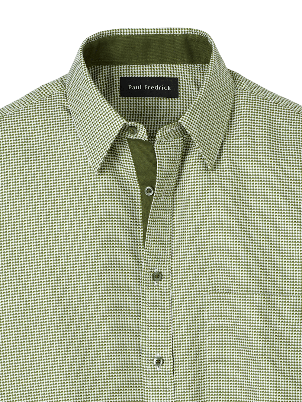 Alternate Image of Cotton Houndstooth Casual Shirt-5