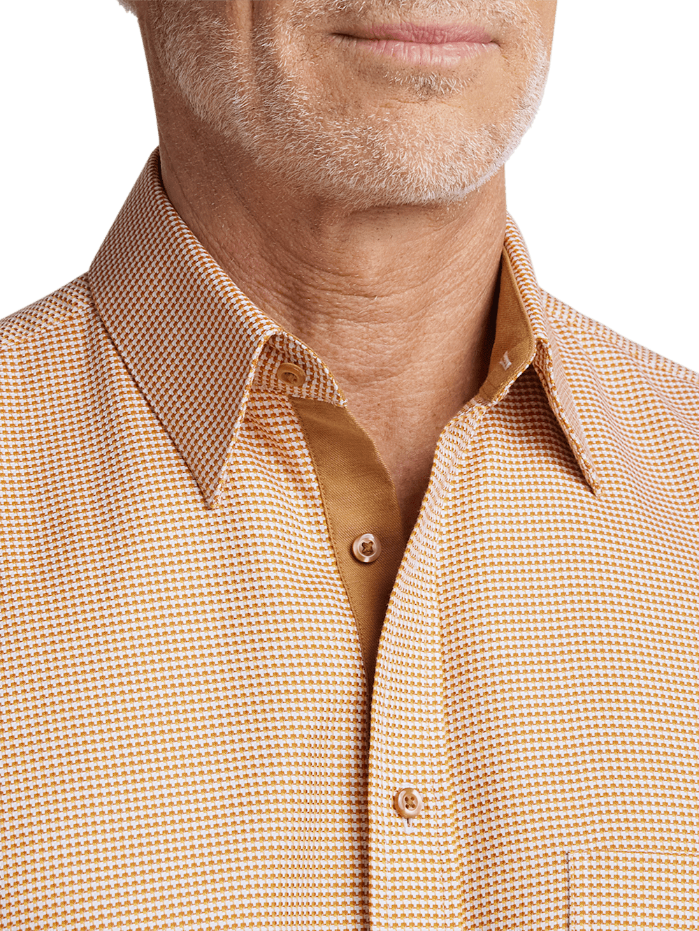 Alternate Image of Cotton Houndstooth Casual Shirt-2