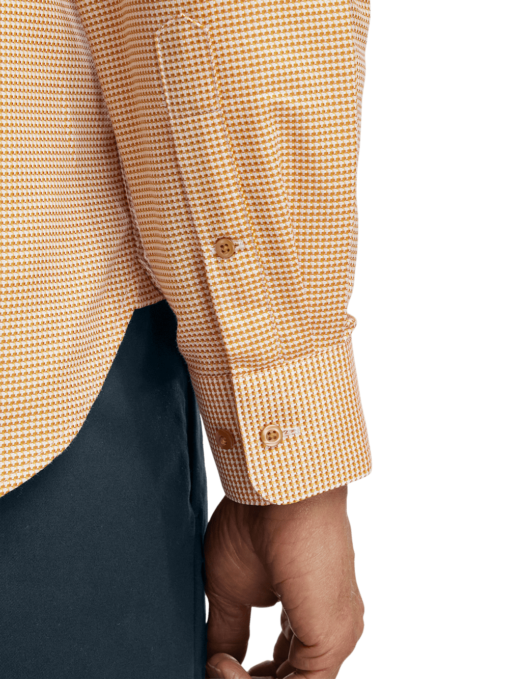 Alternate Image of Cotton Houndstooth Casual Shirt-3