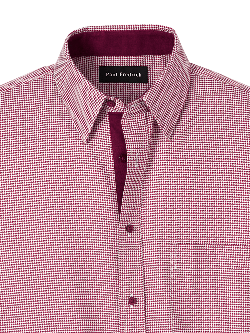 Alternate Image of Cotton Houndstooth Casual Shirt-5