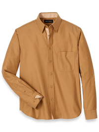 Cotton Solid Casual Shirt - Light Rust