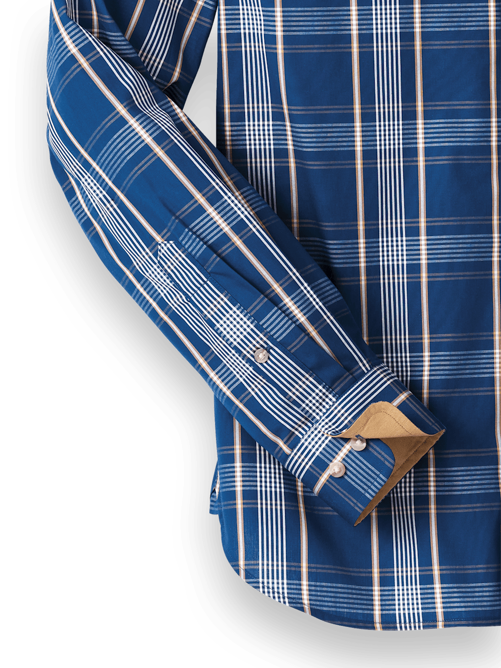 Alternate Image of Cotton Plaid Casual Shirt-6