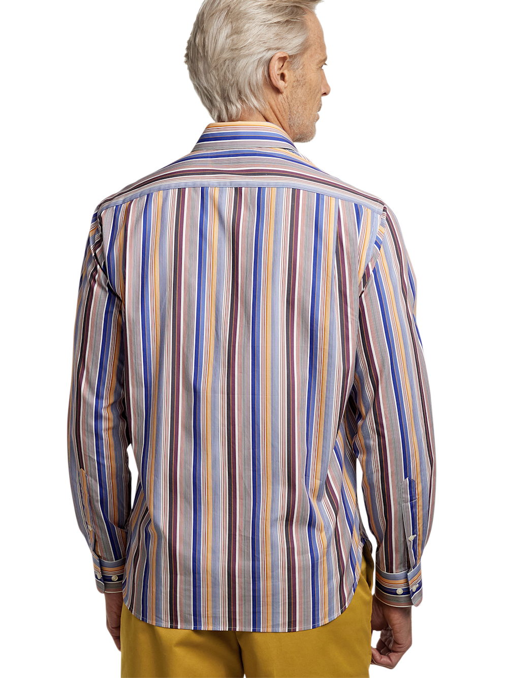Alternate Image of Cotton Stripe Print Casual Shirt-4