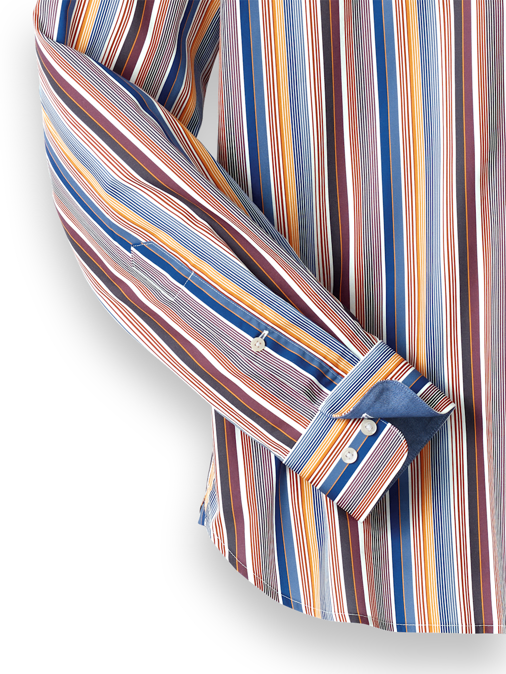 Alternate Image of Cotton Stripe Print Casual Shirt-6