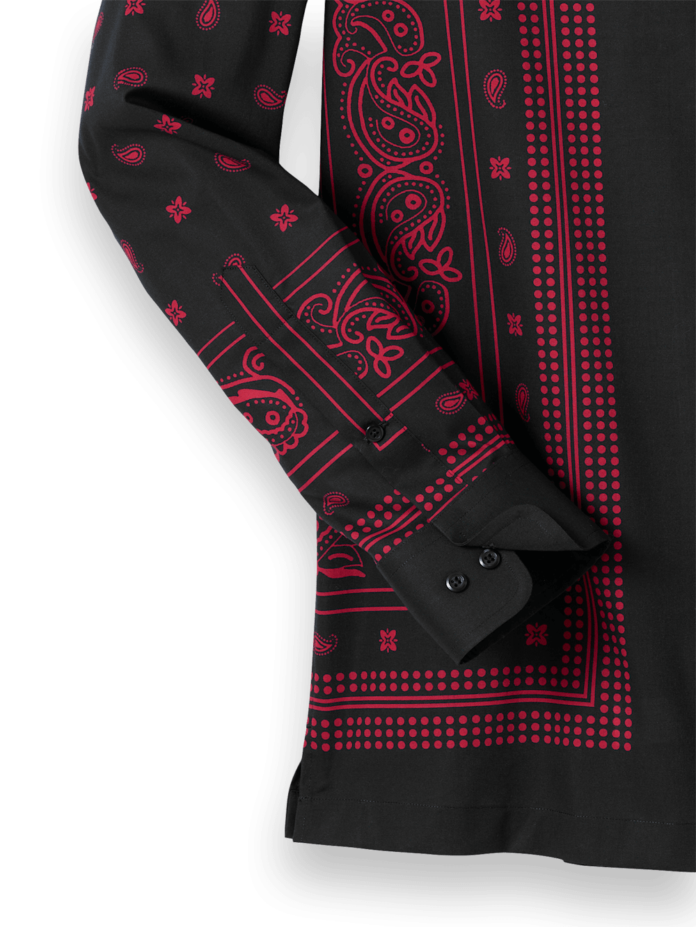 Alternate Image of Cotton Border Print Casual Shirt-6