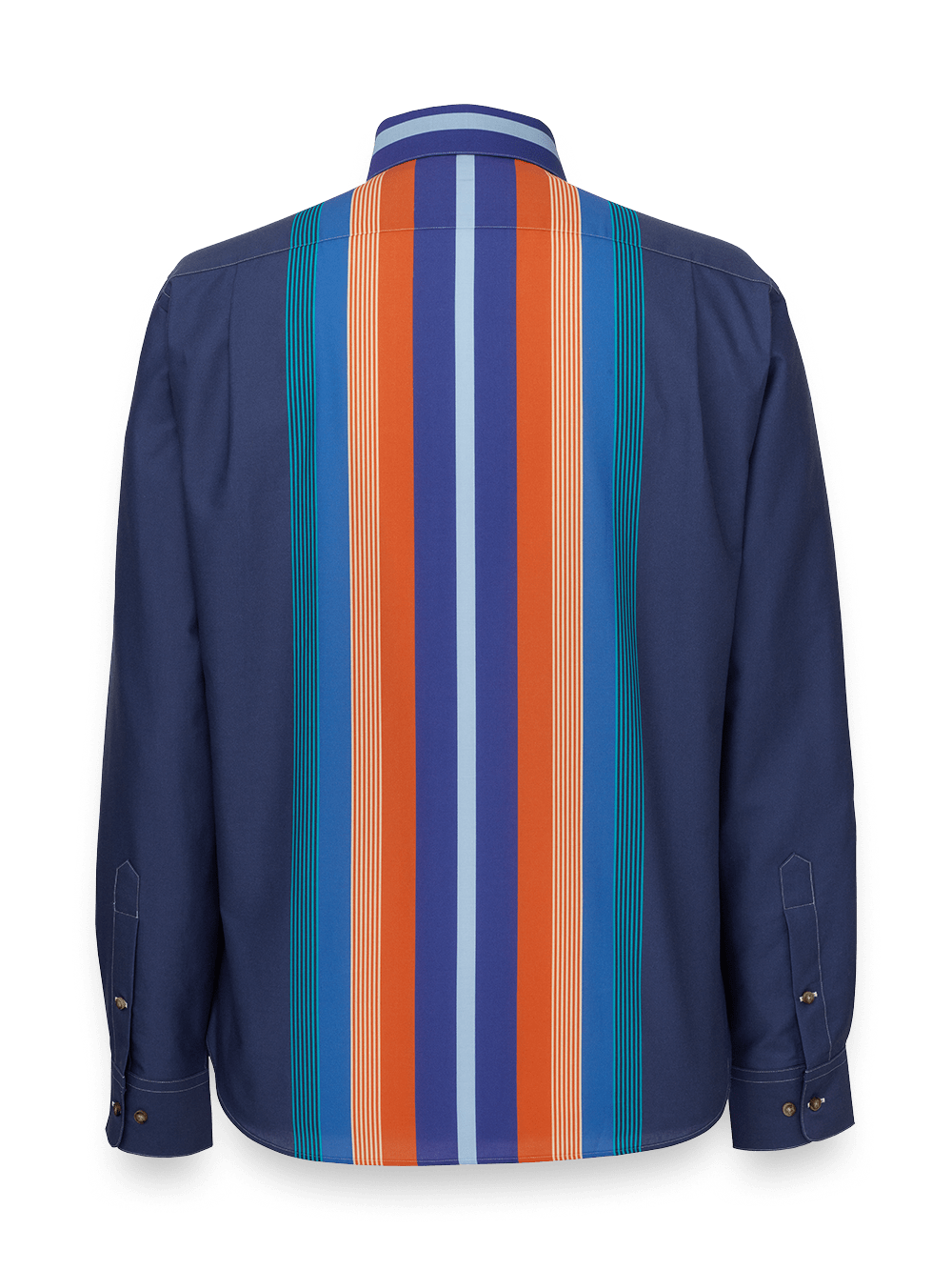Alternate Image of Cotton Multi Stripe Print Casual Shirt-3