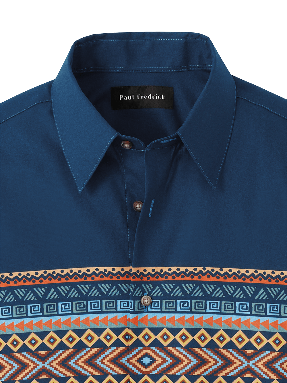Alternate Image of Cotton Stripe Print Casual Shirt-2