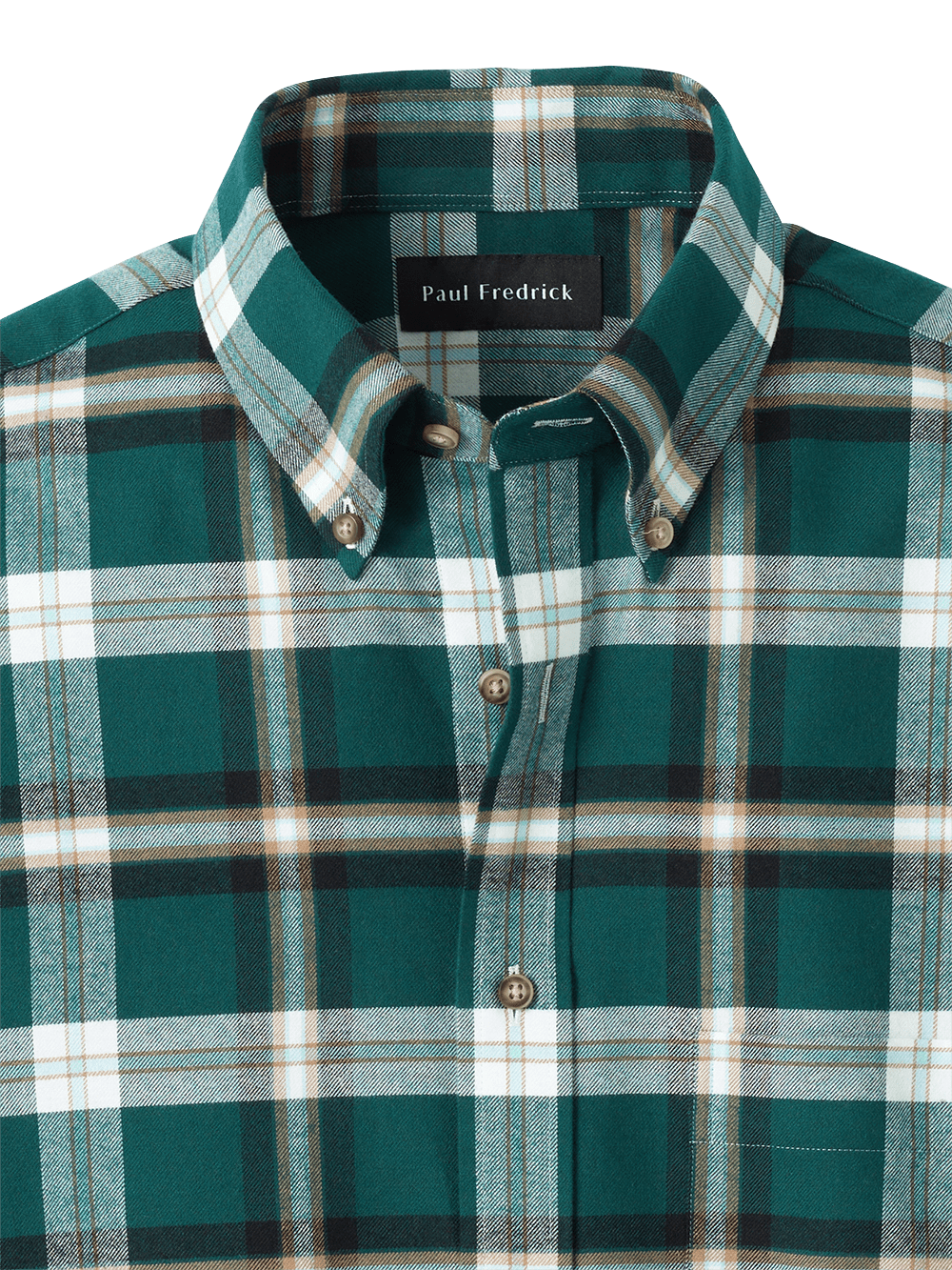 Alternate Image of Brushed Twill Plaid Casual Shirt-2