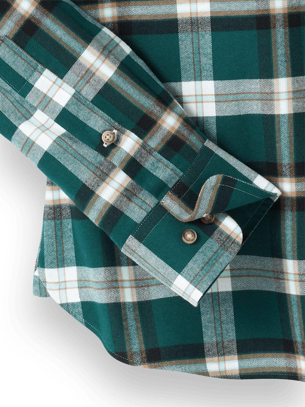 Alternate Image of Brushed Twill Plaid Casual Shirt-3